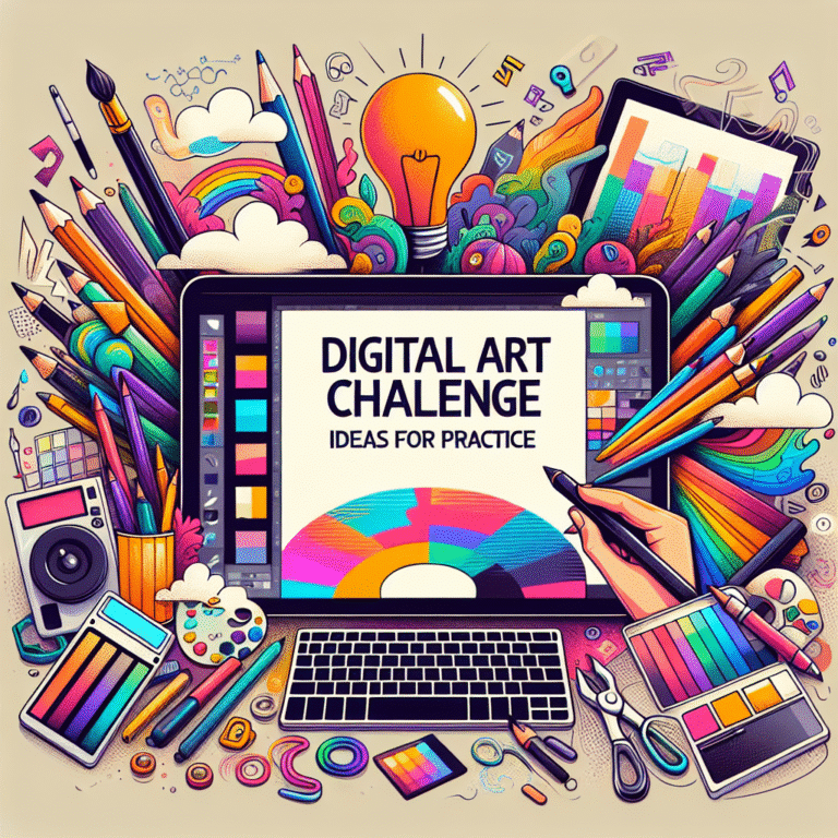digital art challenge ideas for practice
