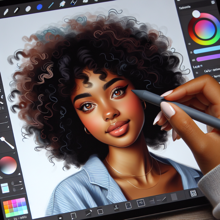 digital portrait tutorial procreate