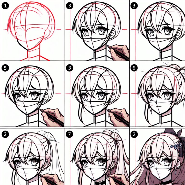 how to draw anime in procreate step by step