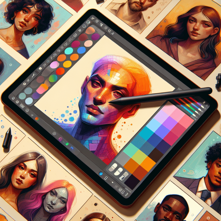 digital portrait tutorial procreate