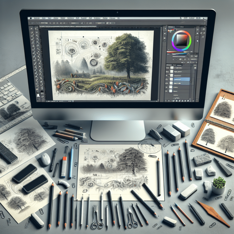 photoshop tricks for creating realistic drawings in simple steps