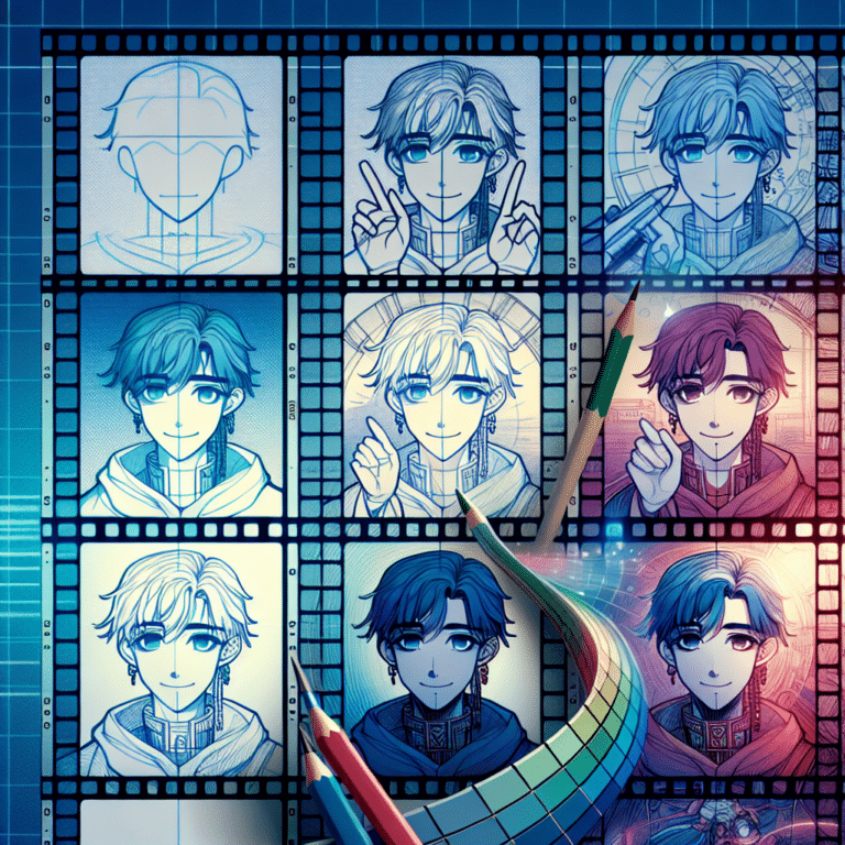 how to draw anime in procreate step by step