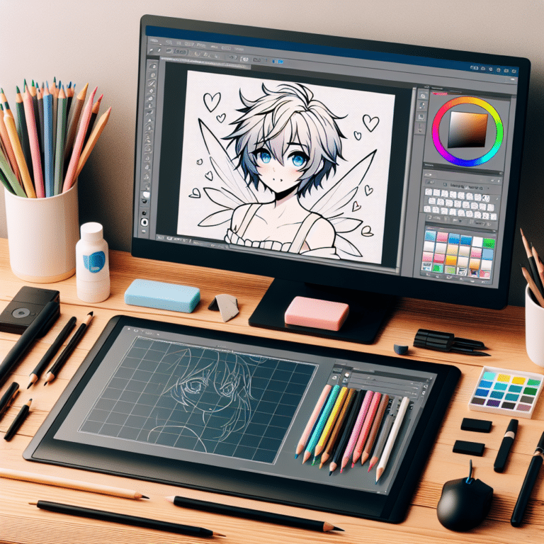 easy anime drawing tutorial digital art