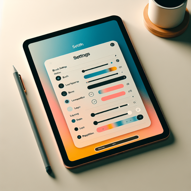 best ipad settings for procreate artists