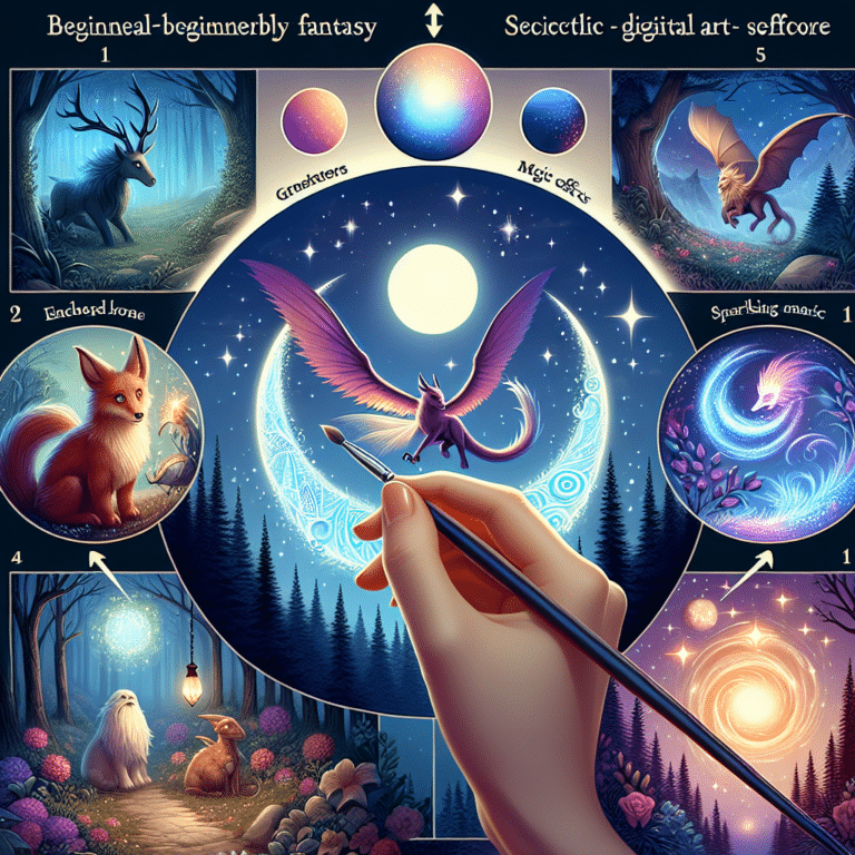 beginner-friendly fantasy art techniques in photoshop