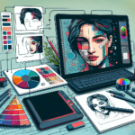step by step tutorial for creating digital portraits in photoshop